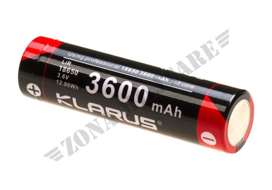Batteria Klarus 3.7V 3600Mah 18650 Ricaricabile
