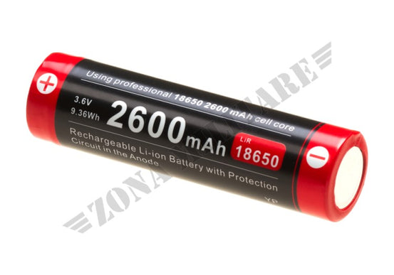 Batteria Ricaricabile 18650 Battery 3.7V 2600Mah Micro-Usb
