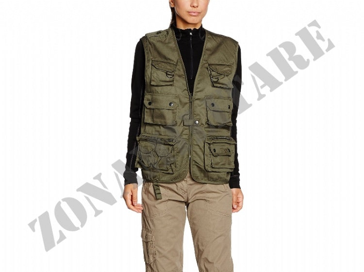 Gilet Multitasche Colore Verde