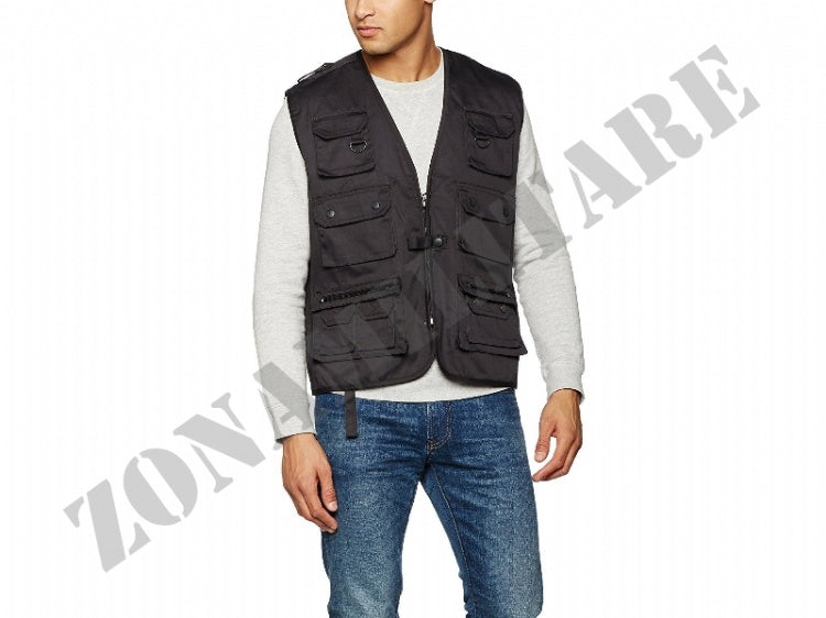 Gilet Multitasche Colore Nero