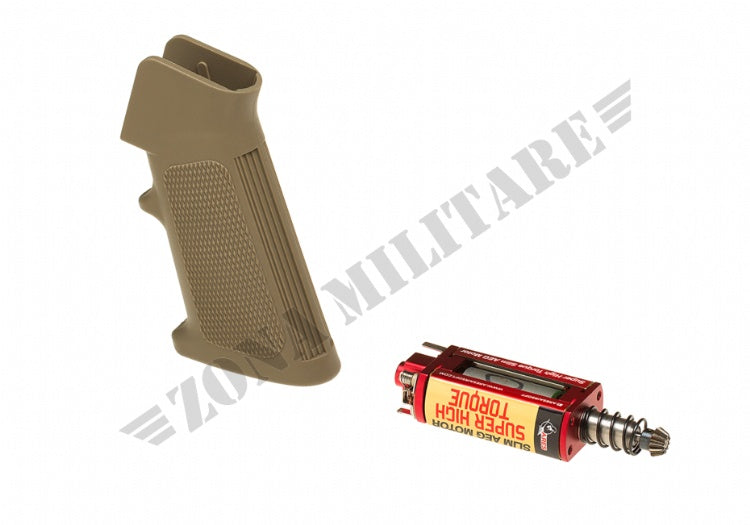 Super High Torque Slim Motor + M4 Slim Pistol Grip Tan