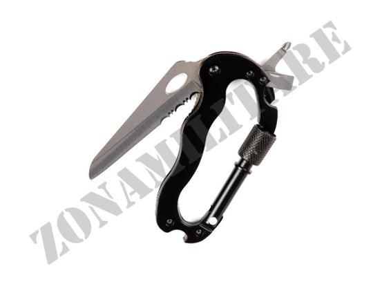 Moschettone Carabiner 5 In 1 Black Version