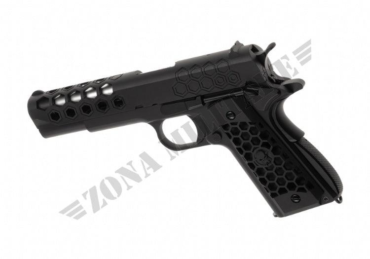 Pistola M1911 Hex Cut Full Metal Gbb We Black