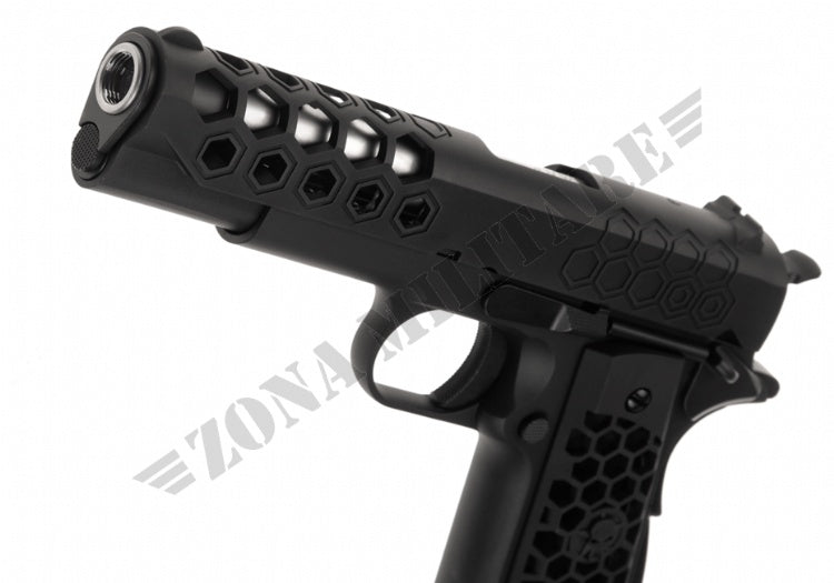 Pistola M1911 Hex Cut Full Metal Gbb We Black