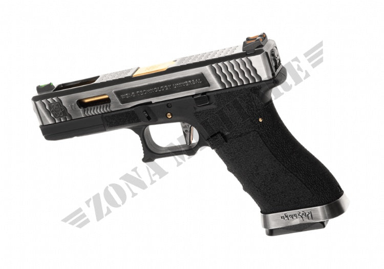 Pistola We17 Custom Sv Gold Barrel Metal Version Gbb Dual Tone