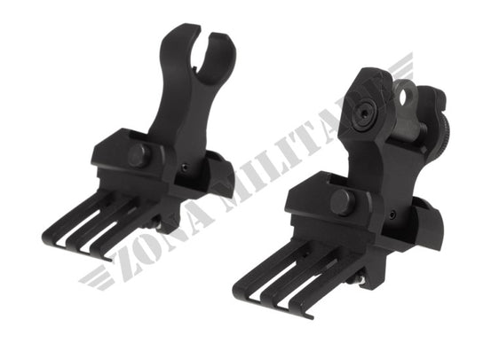 Set Mire One O Clock Off-Set Flip-Up Sights G&P Black