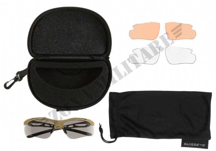 Occhiale Protettivo Attac Swisseye Desert Tan Version