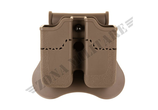 Porta Caricator Double Mag Pouch For Px4/P30/Usp/Usp Compact Amomax Dark Earth