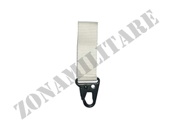 Porta Chiavi Con Moschettone In Cordura Bianco vega holster