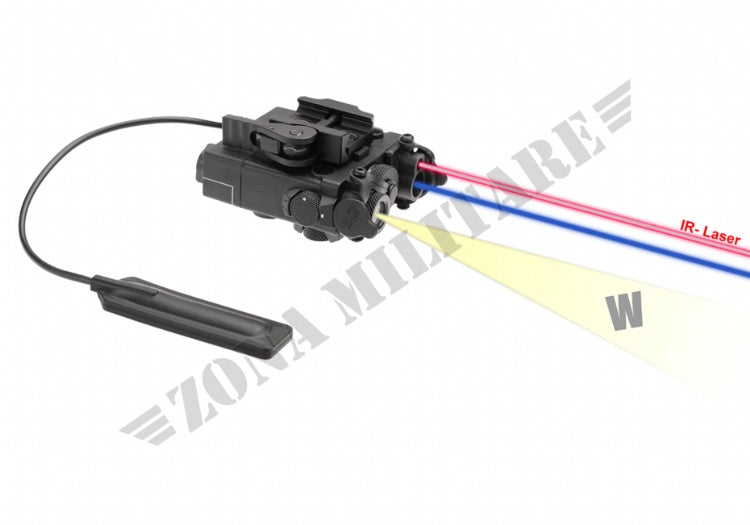 TORCIA E LASER DBAL-A2 LASER BLU /IR COLORE NERO WADSN
