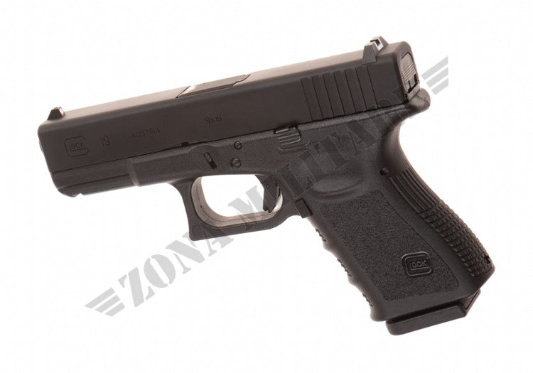 Pistola Glock 19 A GAS Scarrellante In Metallo Nera