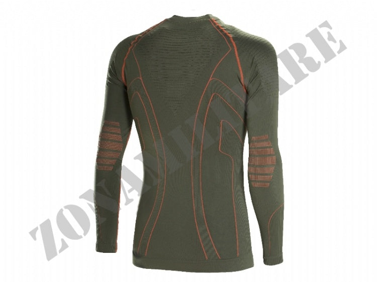 Maglia Tecnica Cervino Girocollo Verde Manica Lunga Xtech