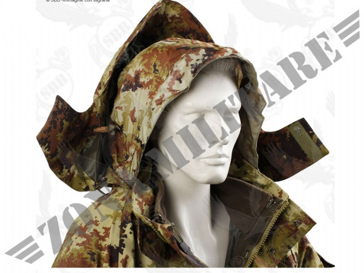 Parka Impermeabile Traspirante 2 Cappucci Con Liner Sbb Versione