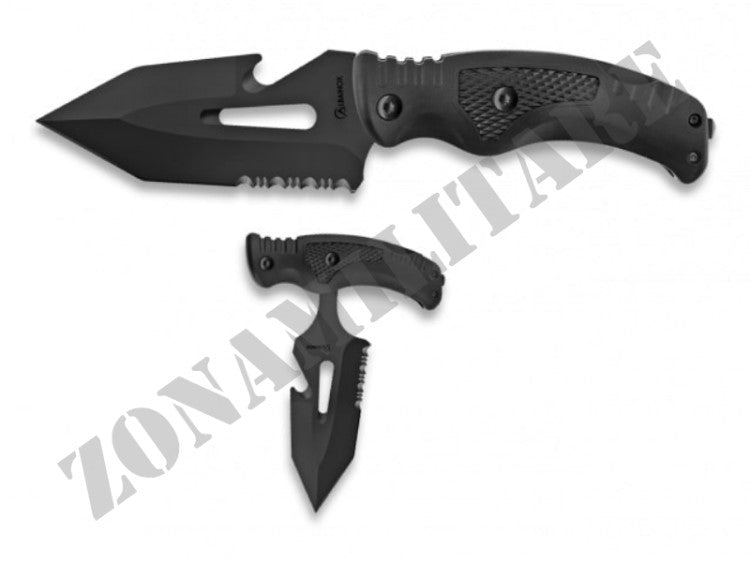 Coltello Skinner Push Albainox Black Version