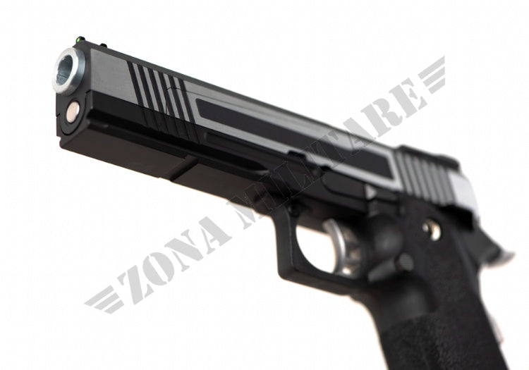 Hx1031 Split Slide Full Auto Full Metal Gbb Aw Custom Silver&Black