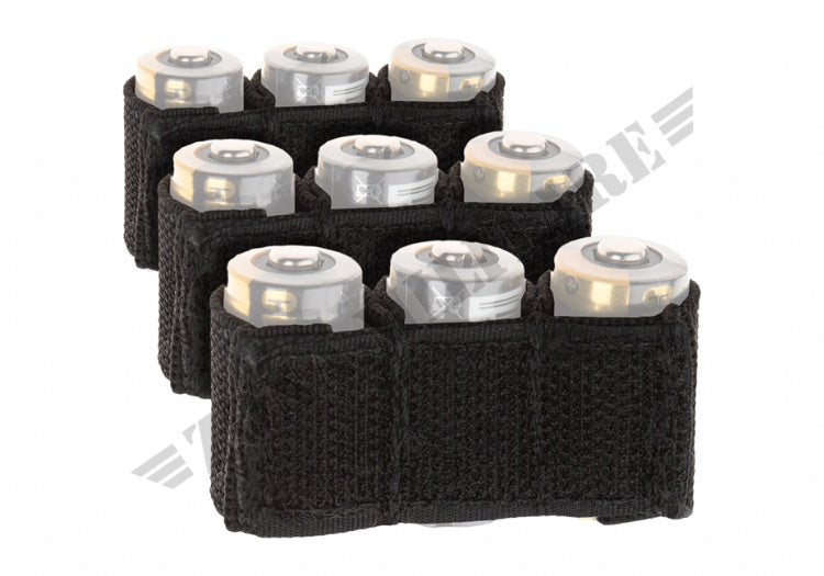Battery Strap Cr123 3-Pack Invader Gear Black