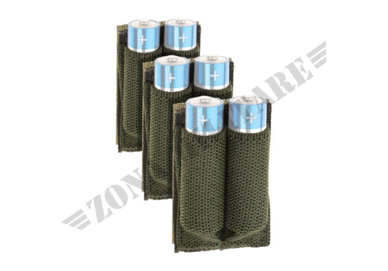 Battery Strap Stilo Aa 3-Pack Invader Gear Od Green