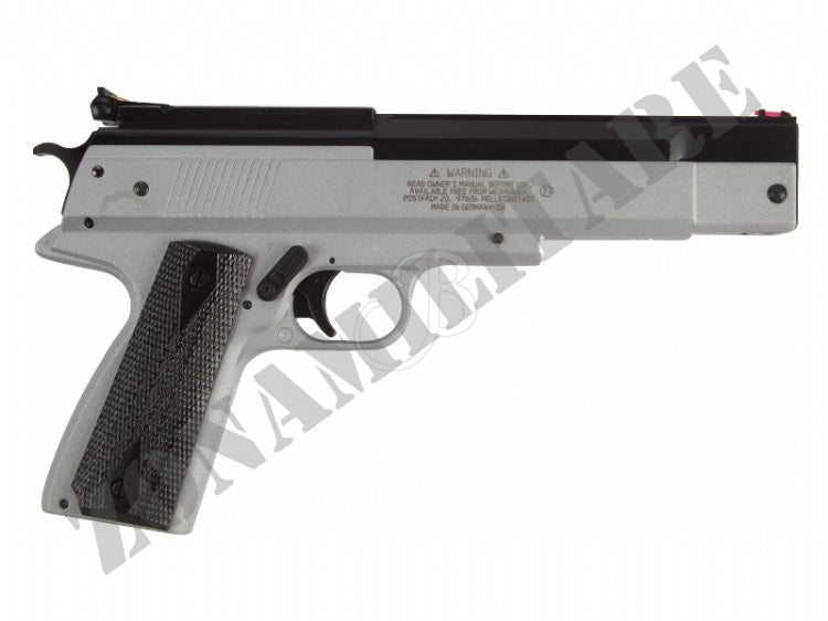Pistola Weihrauch Pac 45 Cal.4.5 Pot.<7.5 Joule Finitura Inox