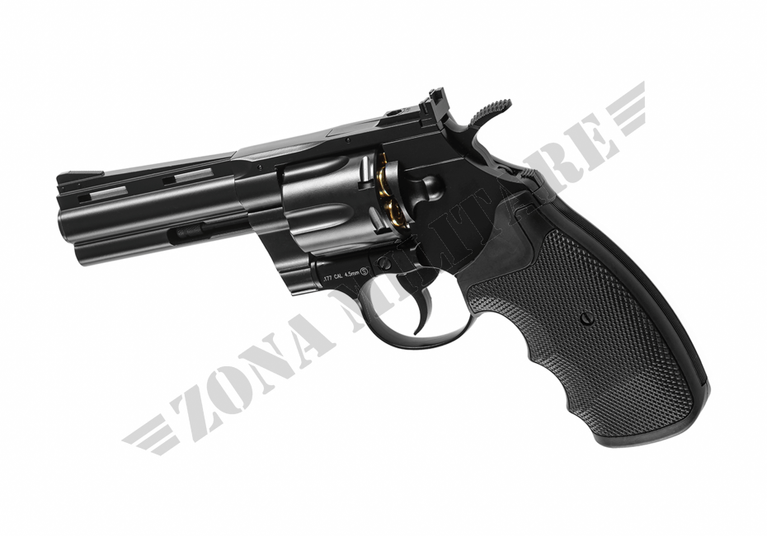 Revolver Python A Co2 CANNA DA 4" COLORE NERO 6MM KWC