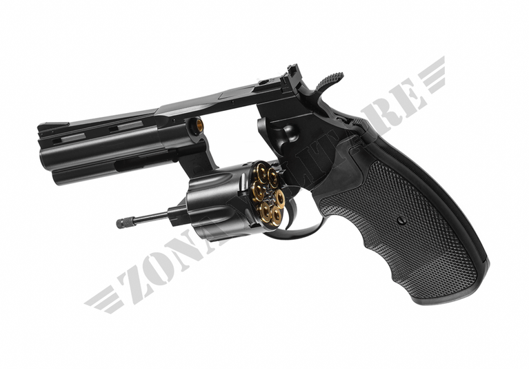 Revolver Python A Co2 CANNA DA 4" COLORE NERO 6MM KWC