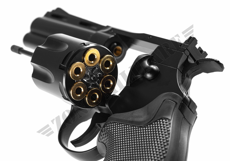 Revolver Python A Co2 CANNA DA 4" COLORE NERO 6MM KWC