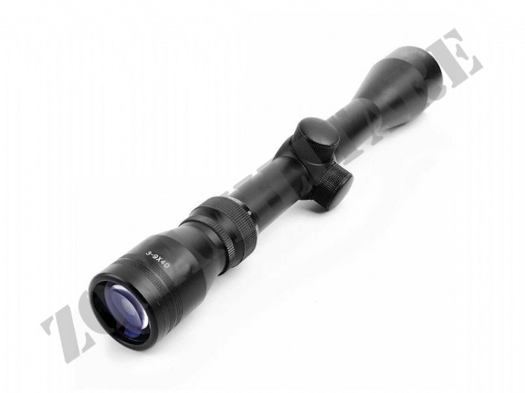 Ottica 4-9X40 Con Reticolo Plex 39 Optics Con Anelli