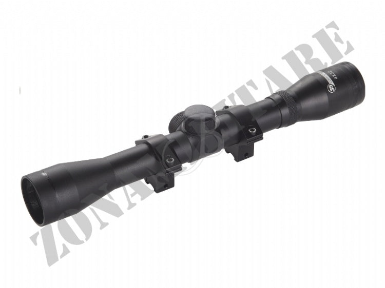 Ottica 4X32 Con Reticolo Plex 39 Optics Con Anelli