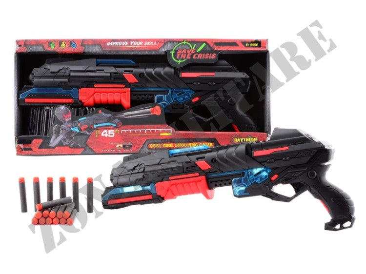 Pistola Starter Grande Serve & Protect 50Cm Con Luce + 10 Razzi