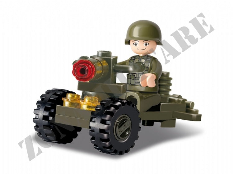 Set Costruzioni Sluban Soldatino Con Postazione M38-B0118