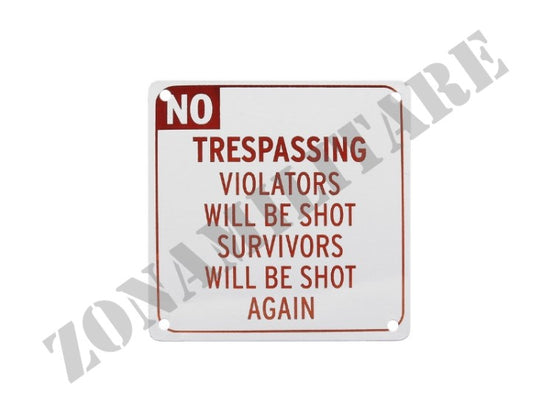 Magnete Da Frigorifero No Trepassing In Metallo 101 Inc