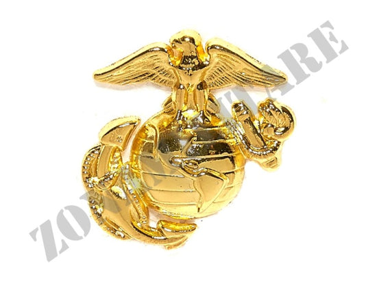 Spilla Emblema Usmc Dorato In Metallo