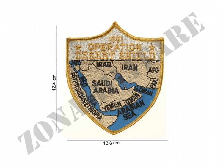 Patch Termo Adesiva Ricamata Operation Desert Storm