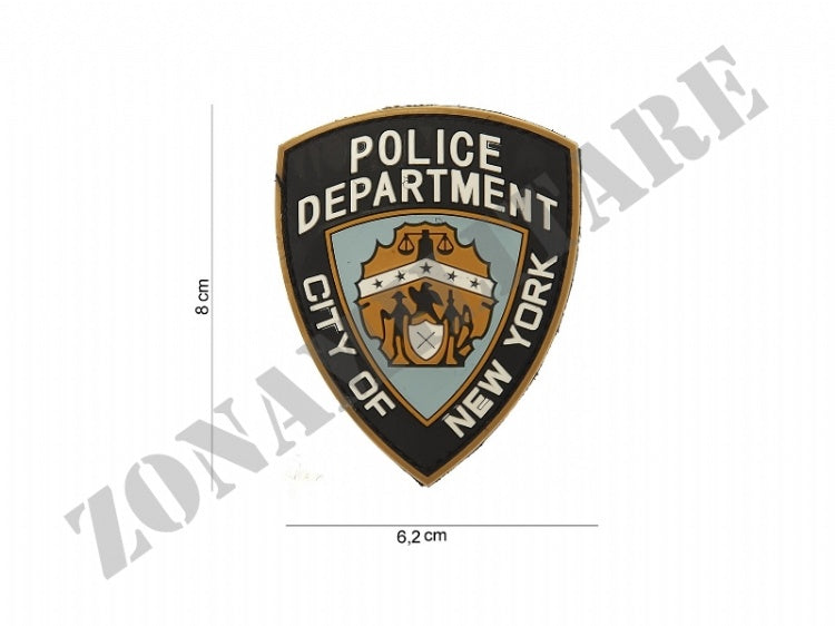 Patch Gommata Police Department Con Velcro