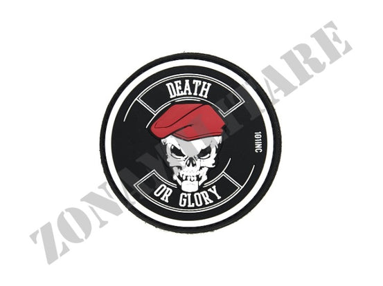 Patch Gommata Death Or Glory Black Con Velcro