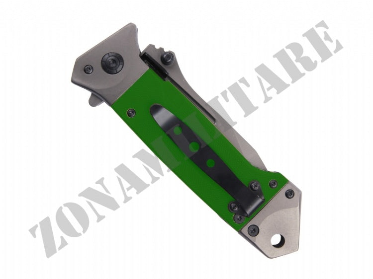 Coltello A Serramanico Heavy Da35 Colorazione Green