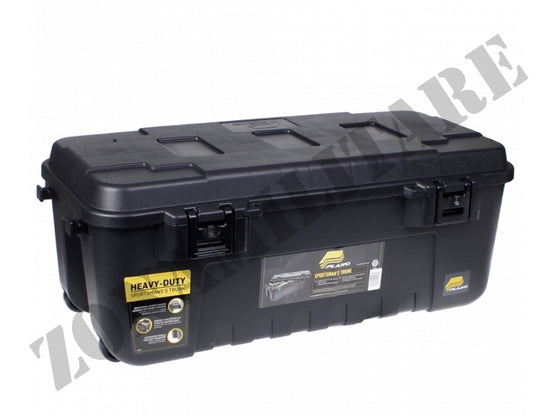 BAULE MILITARE DA TRASPORTO CON RUOTE 100 LITRI NERO PLANO