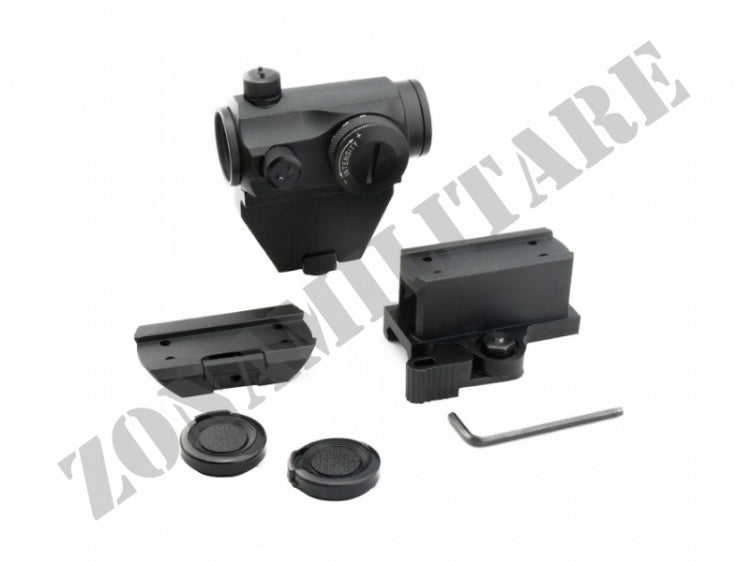 Mirino Red Dot T1 Con Offset Mount Black Version
