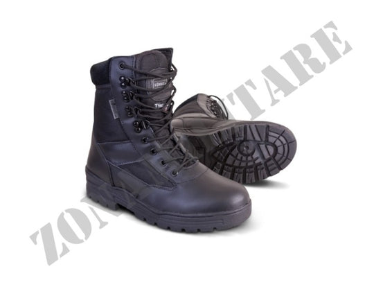 Anfibo Kombat Patrol Pelle E Cordura Nero