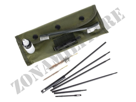 Kit Di Pulizia Arma Lunga M16 Sbb Con Fodero Verde