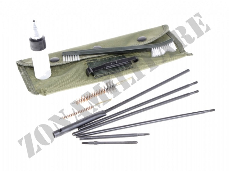 Kit Di Pulizia Arma Lunga M16 Sbb Con Fodero Verde