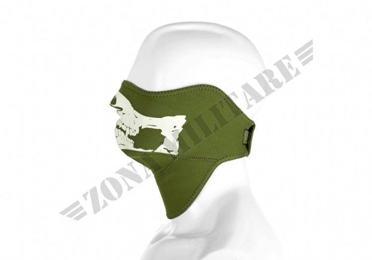 Death Head Neoprene Face Protector Invader Gear Od Green Color