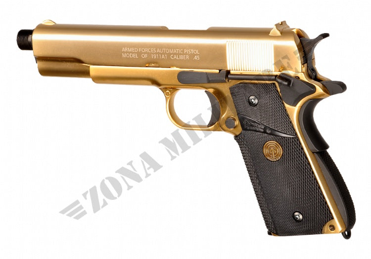Pistola 24K Gold Plated M1911 Full Metal Gbb Socom Gear