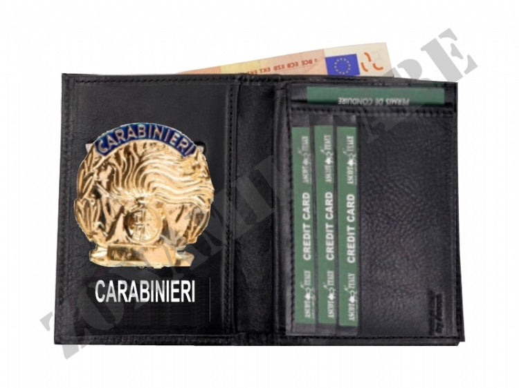 Portafoglio Patta Fissa Vera Pelle Con Placca Ascot Italy