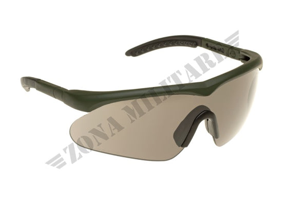 Occhiale Protettivo Raptor COLORE VERDE LENTE SCURA Swisseye
