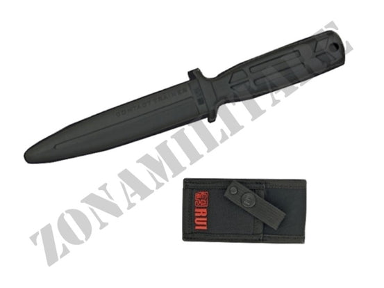 Coltello Rui Addestramento Nero Lama 16Cm In Gomma