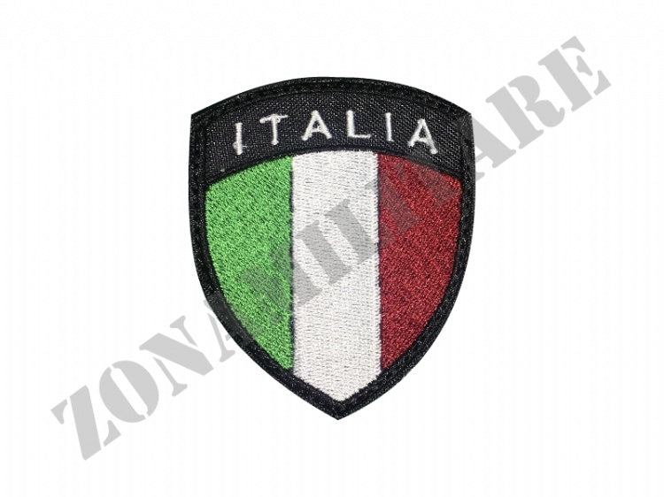 Patch Italia Scudetto Con Velcro Varie Colorazioni