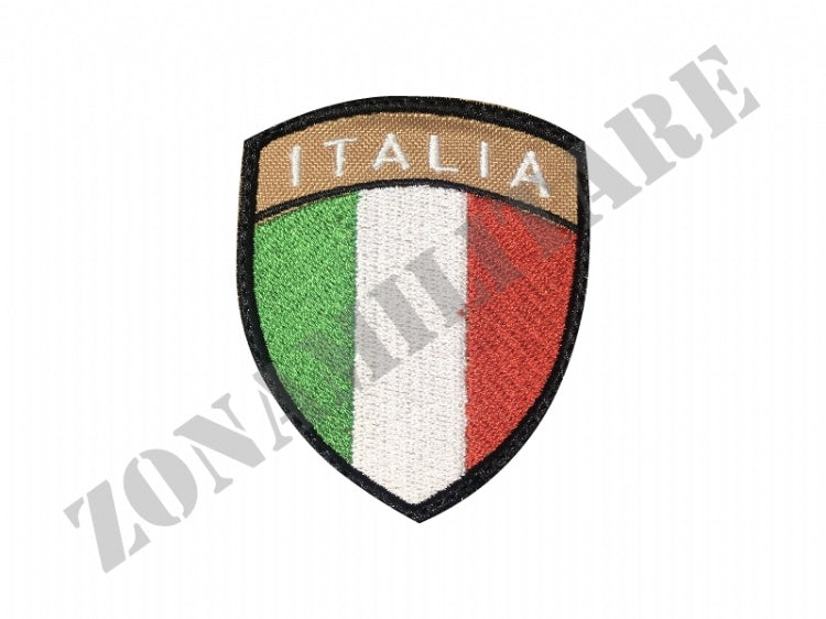 Patch Italia Scudetto Con Velcro Varie Colorazioni