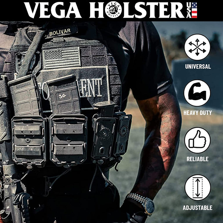 PORTA CARICATORE BUNGY TIPO 5.56 IN POLIMERO STAMPATO A INIEZIONE VEGA HOLSTER