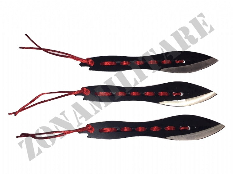 Coltelli Lancio Redsword Acciaio Martinez Albainox Set 3