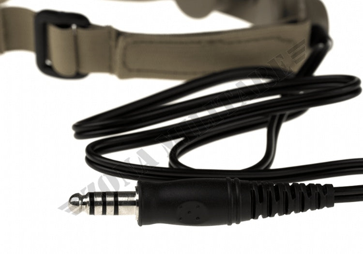 Tactical Throat Mic Black Z-Tactical Dark Earth